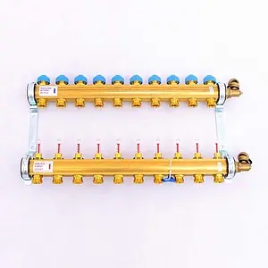 Группа коллекторная с расходомерами 10 отводов 1"в/в x ¾"ек Watts HKV/T 10004204 Группа коллекторная с расходомерами 10 отводов 1"в/в x ¾"ек Watts HKV/T 10004204, 2