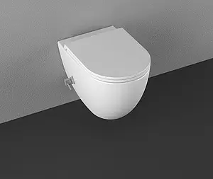 Унитаз подвесной безободковый с функцией биде и встроенным смесителем ISVEA Infinity белый 10NFS1005I Унитаз подвесной безободковый с функцией биде и встроенным смесителем ISVEA Infinity белый 10NFS1005I, 4