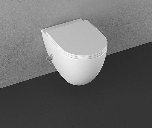 Унитаз подвесной безободковый с функцией биде и встроенным смесителем ISVEA Infinity белый 10NFS1005I