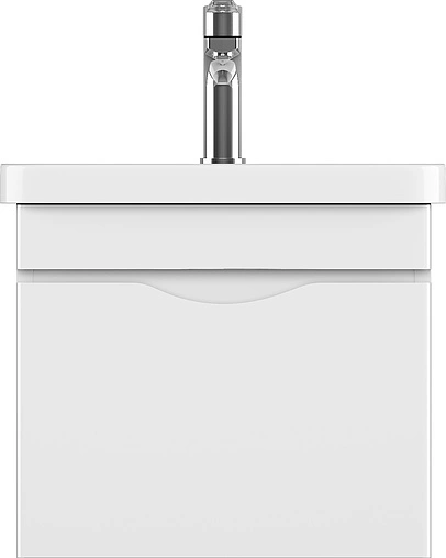 Тумба-умывальник подвесная ISVEA Neo 50 белый 21NGS301050E Тумба-умывальник подвесная ISVEA Neo 50 белый 21NGS301050E