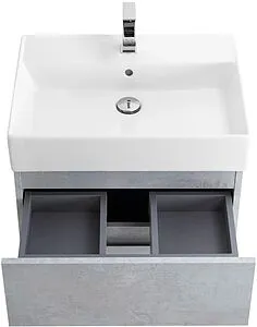 Тумба-умывальник подвесная Cezares Molveno 46 60 Beton MOLVENO 46-60-2C-SO-BET+CZR-MIL-60-LVB Тумба-умывальник подвесная Cezares Molveno 46 60 Beton MOLVENO 46-60-2C-SO-BET+CZR-MIL-60-LVB, 5