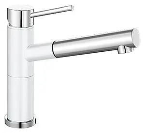 Смеситель для кухни с выдвижным изливом Blanco Alta-S Compact белый 515327 Смеситель для кухни с выдвижным изливом Blanco Alta-S Compact белый 515327, 1