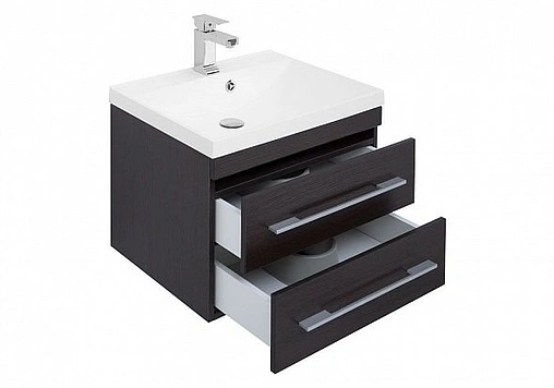 Тумба под умывальник подвесная Aquanet Нота 58 венге 00171484 Тумба под умывальник подвесная Aquanet Нота 58 венге 00171484