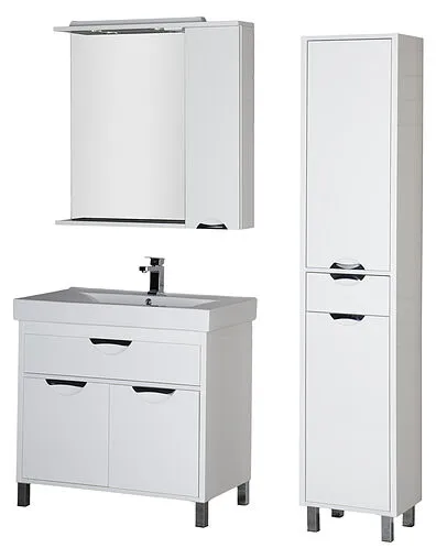 Шкаф-зеркало Aquanet Гретта 90 R белый 00179207