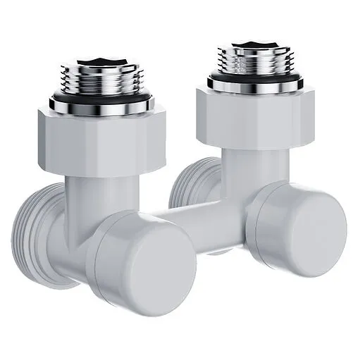 Узел нижнего подключения радиатора угловой ¾"ек x ¾"ек (½"н) Royal Thermo Design белый RANDU11234WH Узел нижнего подключения радиатора угловой ¾"ек x ¾"ек (½"н) Royal Thermo Design белый RANDU11234WH