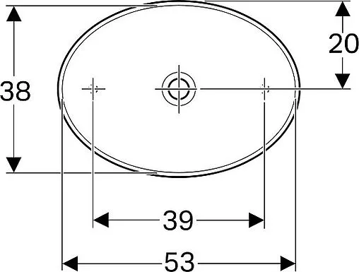 Раковина Geberit VariForm 55 белый 500.774.01.2 Раковина Geberit VariForm 55 белый 500.774.01.2