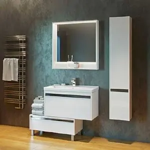 Шкаф-пенал подвесной Aquaton Капри 30 R белый 1A230503KP01R, 5