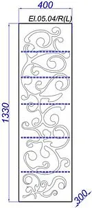 Шкаф-пенал подвесной Clarberg Elegance П4м белый матовый EL0504 Шкаф-пенал подвесной Clarberg Elegance П4м белый матовый EL0504, 2