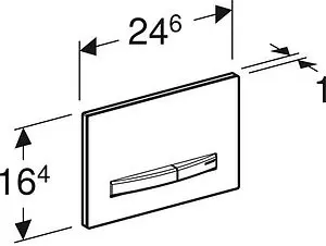 Клавиша смыва для унитаза Geberit Sigma 50 115.671.JX.2 кнопки/черный глянцевый, рамка/черный орех Клавиша смыва для унитаза Geberit Sigma 50 115.671.JX.2 кнопки/черный глянцевый, рамка/черный орех, 3