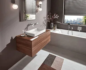 Смеситель для раковины из стены Hansgrohe Vivenis хром 75050000, 3