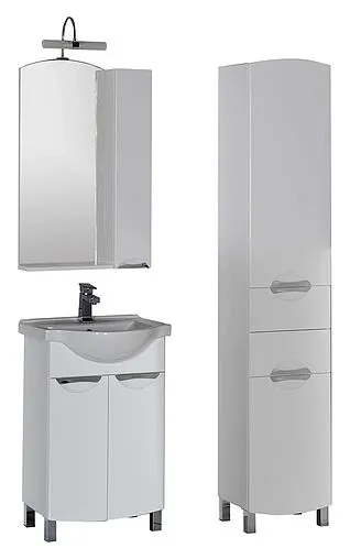 Шкаф-зеркало Aquanet Асти 55 белый 180073