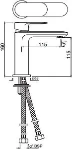 Смеситель для раковины Jaquar Opal Prime хром OPP-CHR-15011BPM, 2