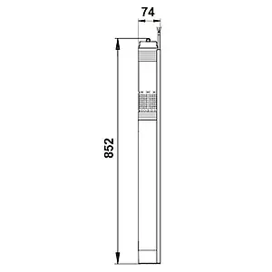 Насос скважинный центробежный 3" Grundfos SQЕ 1-110 96510145 Насос скважинный центробежный 3" Grundfos SQЕ 1-110 96510145, 2