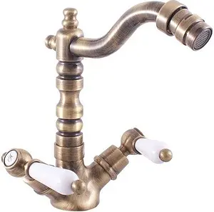 Смеситель для биде Rav Slezak Morava retro бронза/белый MK520.5/9SM Смеситель для биде Rav Slezak Morava retro бронза/белый MK520.5/9SM, 1