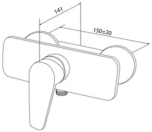 Смеситель для душа Am.Pm Inspire хром F5020000 Смеситель для душа Am.Pm Inspire хром F5020000, 2