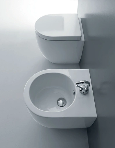 Унитаз приставной Kerasan Flo белый 311401 Унитаз приставной Kerasan Flo белый 311401