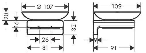 Мыльница Hansgrohe AddStoris полированное золото 41746990