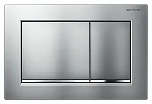Клавиша смыва для унитаза Geberit Omega 30 115.080.KN.1 кнопки/хром матовый, полоска/хром глянцевый Клавиша смыва для унитаза Geberit Omega 30 115.080.KN.1 кнопки/хром матовый, полоска/хром глянцевый, 1