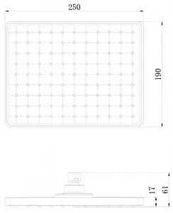Лейка верхнего душа Swedbe Calypso белый/хром 5056, 2