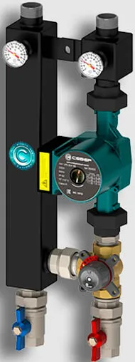 Насосный модуль с 3-х ходовым смесительным клапаном 1"в х 1"н Север S 25/4 1925092 с насосом Север-UPS 25-4 Насосный модуль с 3-х ходовым смесительным клапаном 1"в х 1"н Север S 25/4 1925092 с насосом Север-UPS 25-4