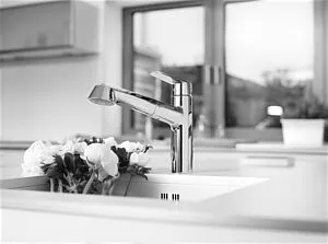 Смеситель для кухни с выдвижным изливом Grohe Eurodisc Cosmopolitan хром 32257002 Смеситель для кухни с выдвижным изливом Grohe Eurodisc Cosmopolitan хром 32257002, 5