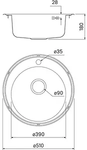 Мойка кухонная IDDIS Basic 51 хром BAS51P0i77, 2