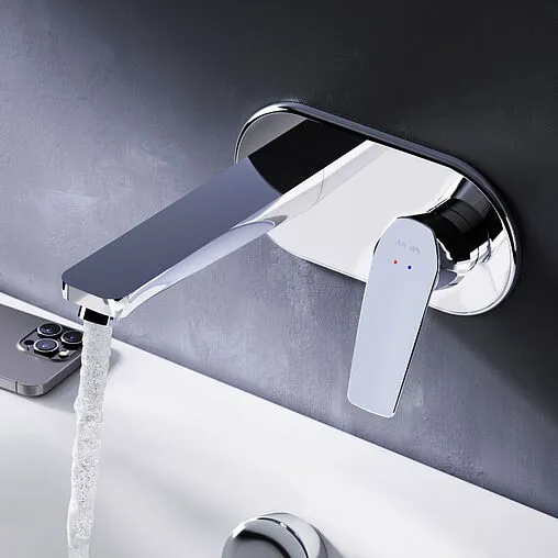 Смеситель для раковины из стены Am.Pm Gem хром F90A72200