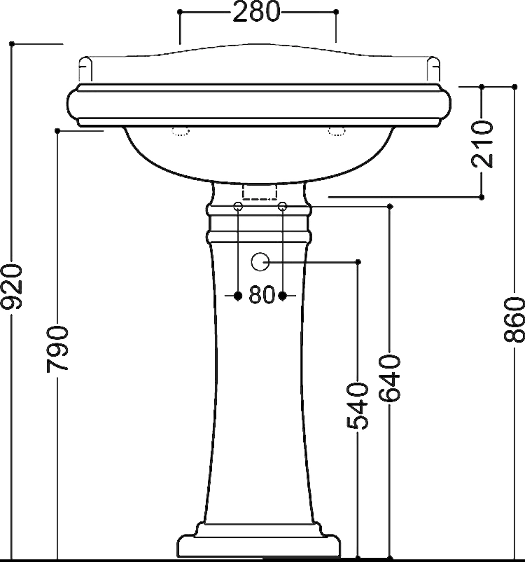 Раковина Kerasan Retro 69 белый 104601*1 Раковина Kerasan Retro 69 белый 104601*1