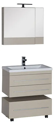 Шкаф-зеркало Aquanet Нота 75 L светлый дуб 00158857