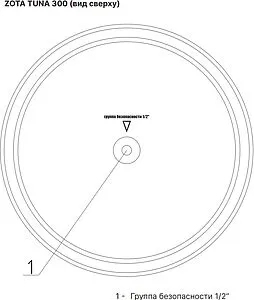Бойлер комбинированного нагрева Zota TUNA 300 (24 кВт) ZH3468421300 Бойлер комбинированного нагрева Zota TUNA 300 (24 кВт) ZH3468421300, 4