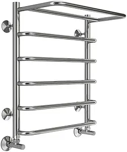 Полотенцесушитель водяной лесенка Terminus Полка П6 500х600 полированная сталь 4670078530288, 1