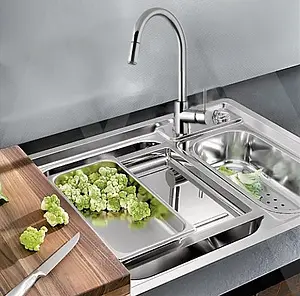 Смеситель для кухни с выдвижным изливом Blanco Spirit-S 516526, 3