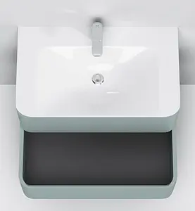 Тумба-умывальник подвесная Am.Pm Sensation 80 мятный M30FHX0802GG+M30WPC0801WG, 4