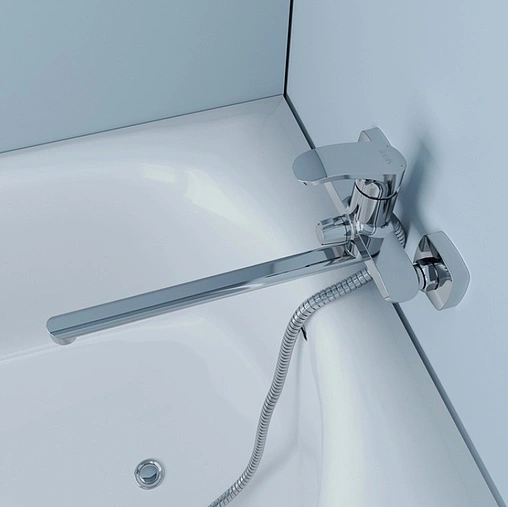 Смеситель для ванны с длинным изливом IDDIS Joker хром JOKSB00i10WA