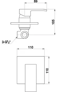 Гигиенический душ со смесителем Timo Sahara хром 2080/00SM, 2