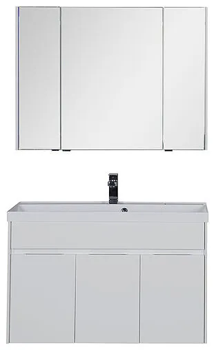 Шкаф-зеркало Aquanet Латина 100 белый 00179636 Шкаф-зеркало Aquanet Латина 100 белый 00179636