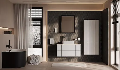 Тумба-умывальник подвесной Allen Brau Reality 90 белый 1.32006.WM+