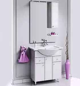 Тумба-умывальник напольная Aqwella Barcelona 80 белый BA0108K+4620008197357 Тумба-умывальник напольная Aqwella Barcelona 80 белый BA0108K+4620008197357, 3