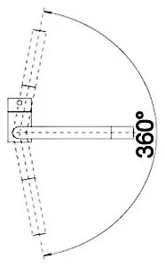 Смеситель для кухни Blanco Linus нержавеющая сталь 517183 Смеситель для кухни Blanco Linus нержавеющая сталь 517183, 2
