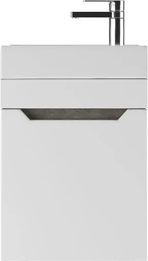 Тумба-умывальник подвесной Айсберг Мечта 40 белый/бетон DM2333T+4607152362107