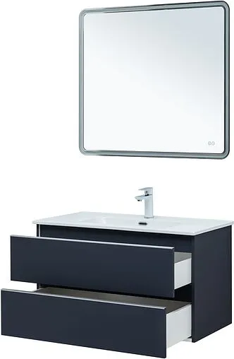 Тумба под умывальник подвесная Aquanet Вега 90 маренго 00329592