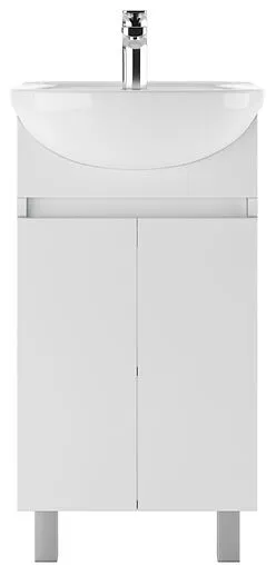 Тумба-умывальник напольная Айсберг Норма 45 белый DA1656T+4620008192741