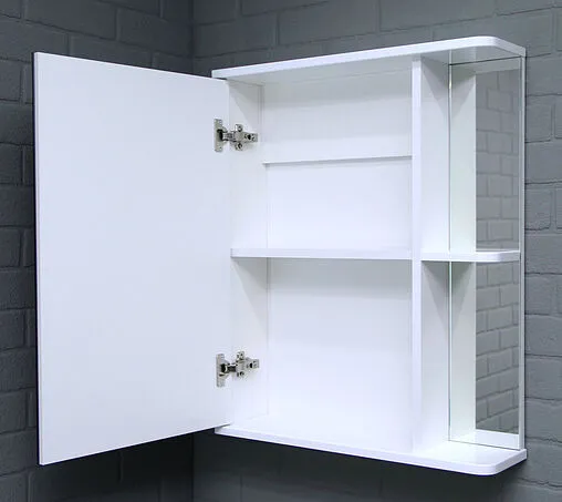 Шкаф-зеркало Айсберг Норма 1-55 L белый DA1603HZ