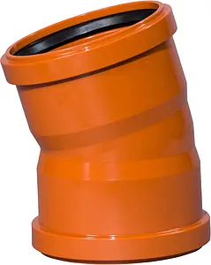 Отвод двухраструбный наружный D=110мм Угол 15° Ostendorf KGBD 2M 228070, 1