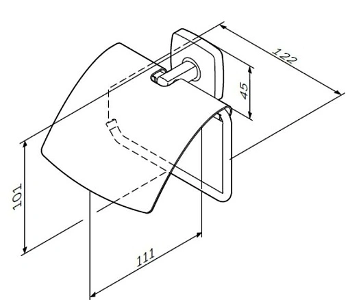 Держатель туалетной бумаги Am.Pm Gem хром A90341400