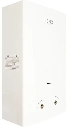 Водонагреватель проточный газовый Lenz Technic 10L White LT10LW Водонагреватель проточный газовый Lenz Technic 10L White LT10LW