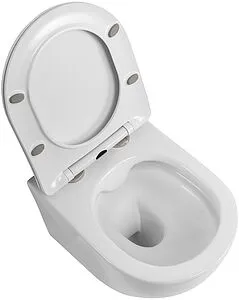 Унитаз подвесной безободковый BelBagno Uno белый BB7006CHR/SC Унитаз подвесной безободковый BelBagno Uno белый BB7006CHR/SC, 5