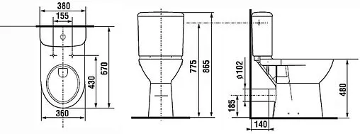 Бачок для унитаза Roca Access белый ZRU9307906