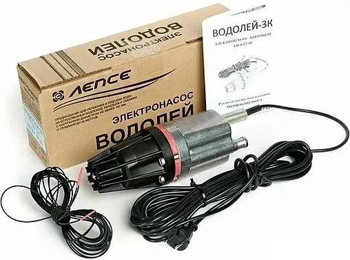 Насос вибрационный нижний забор кабель 40м Водолей-3K БВ-0,12-40
