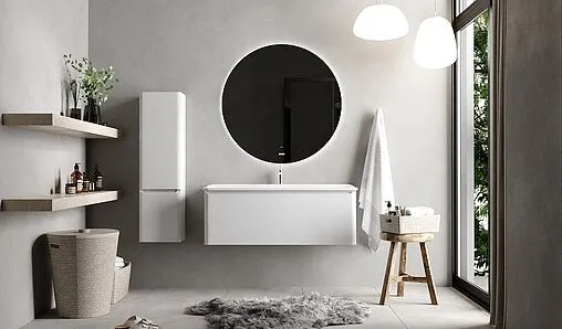 Шкаф-пенал подвесной Raval Welto 33 белый Wel.04.120/P/W/RL